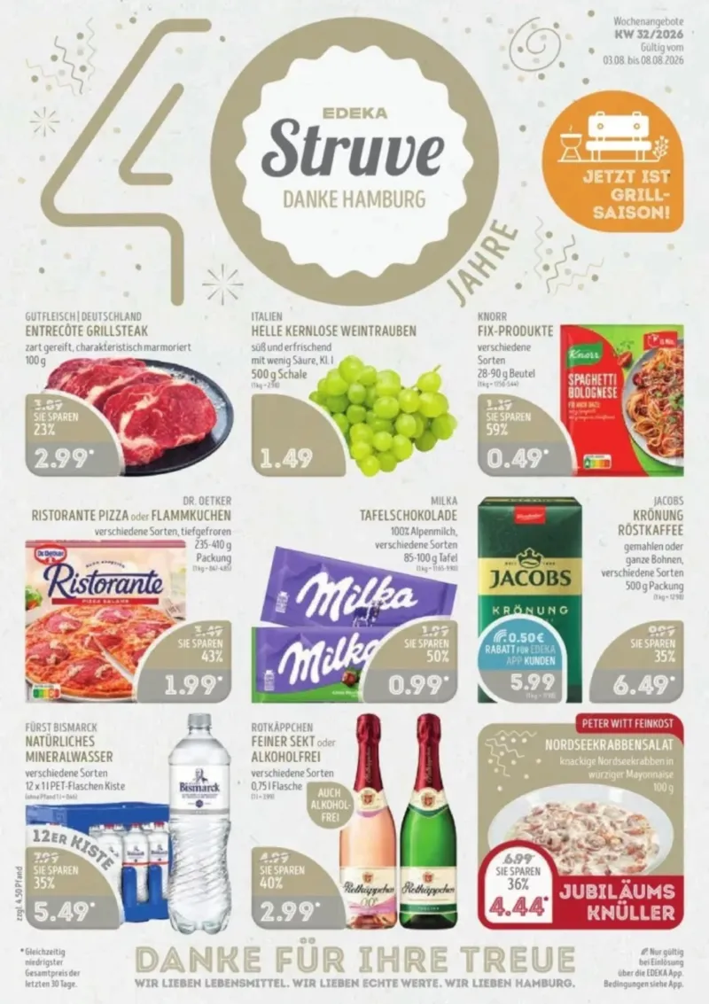 Edeka Struve Prospekt vom 03.08.2026, Seite 1