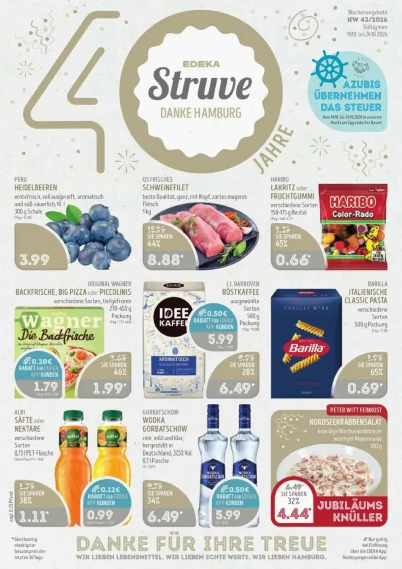 Edeka Struve Prospekt vom 19.10.2026, Seite 1