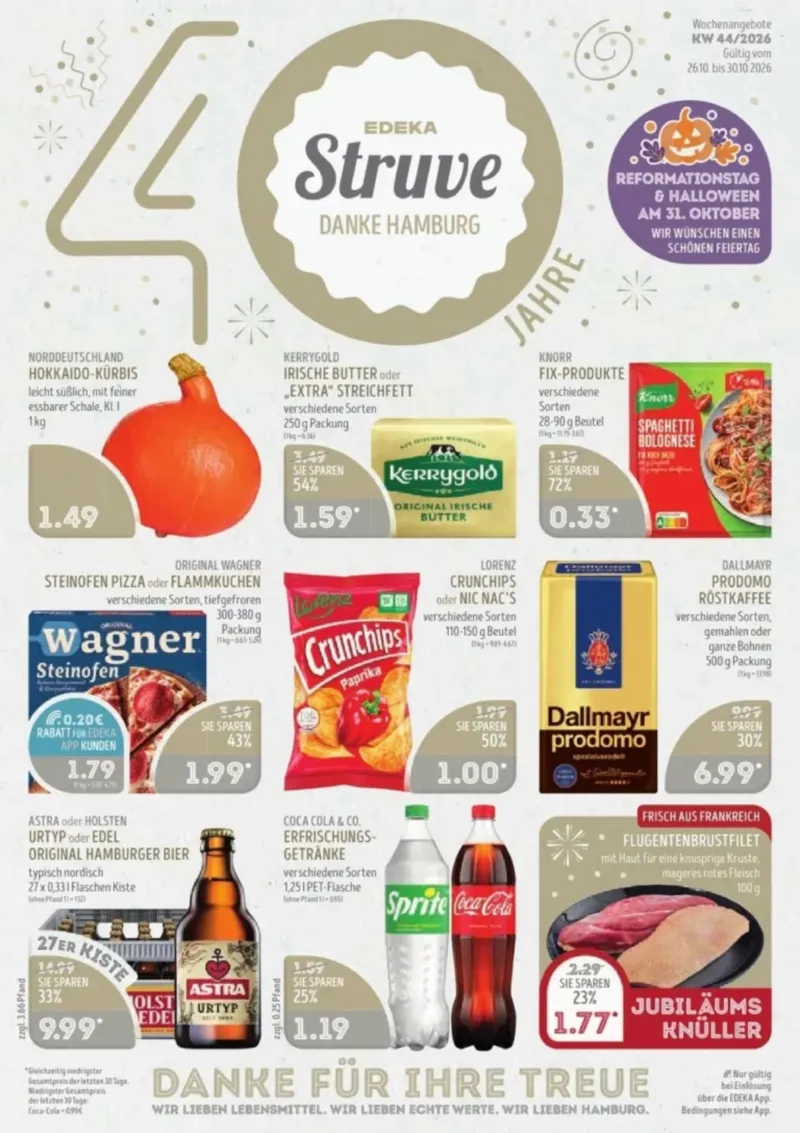 Edeka Struve Prospekt vom 26.10.2026, Seite 1
