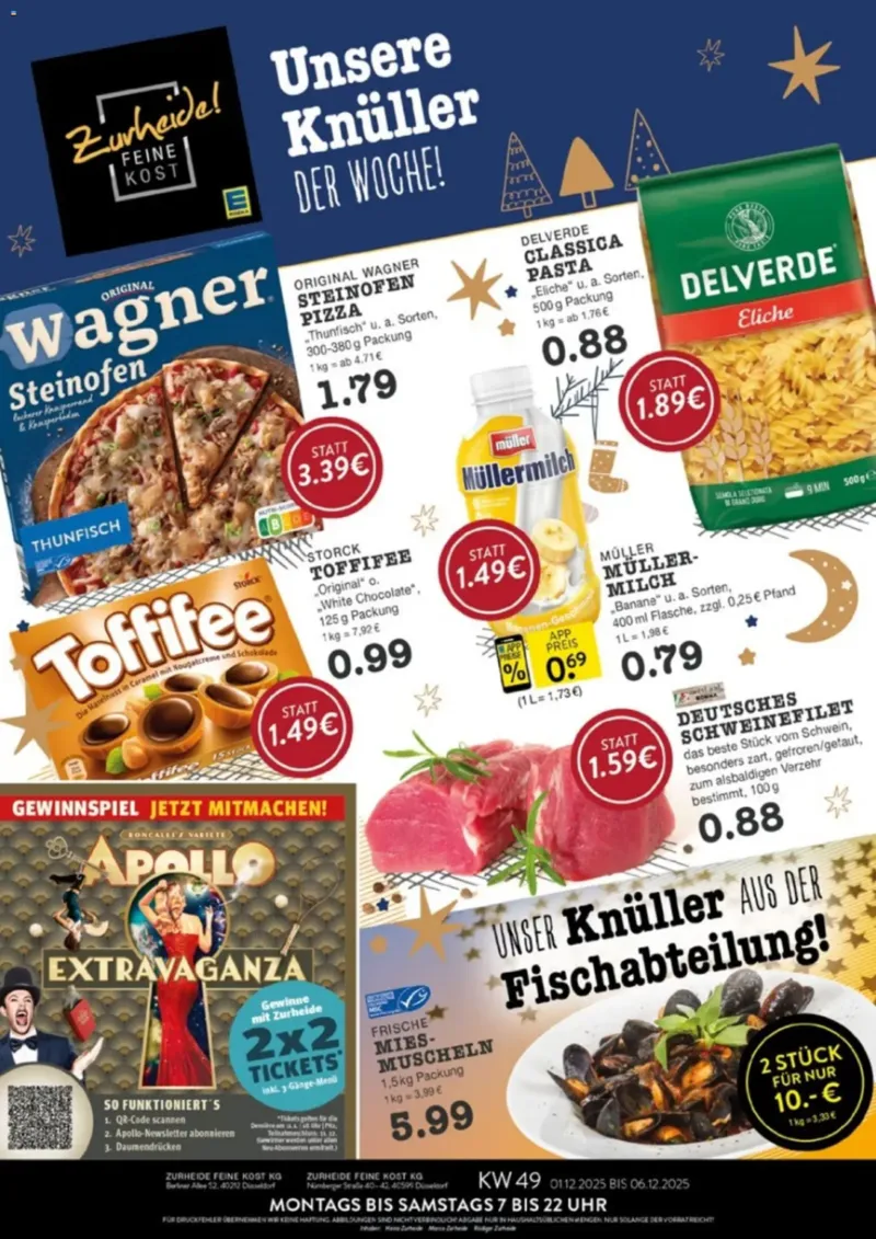 Edeka Zurheide Prospekt vom 01.12.2025, Seite 1