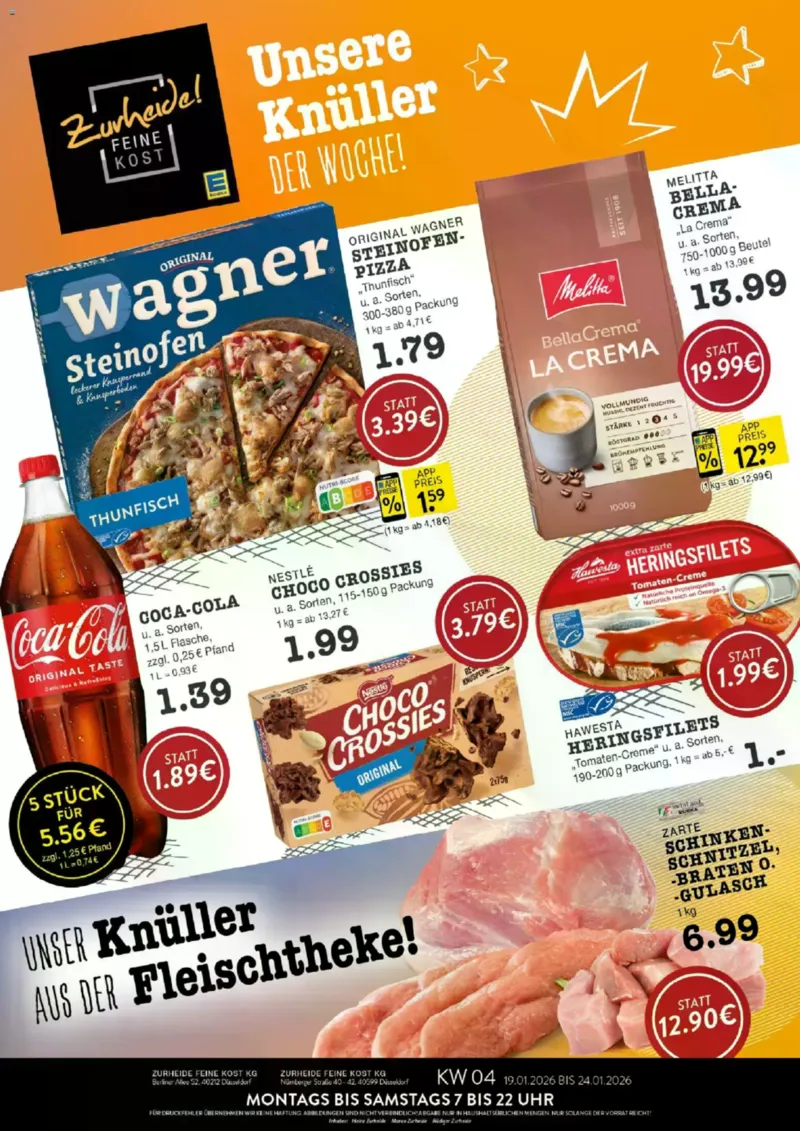 Edeka Zurheide Prospekt vom 19.01.2026, Seite 1