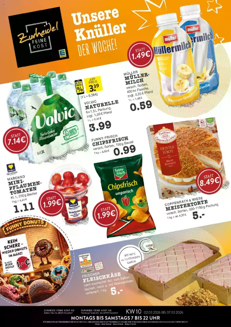 Edeka Zurheide Prospekt vom 02.03.2026, Seite 1
