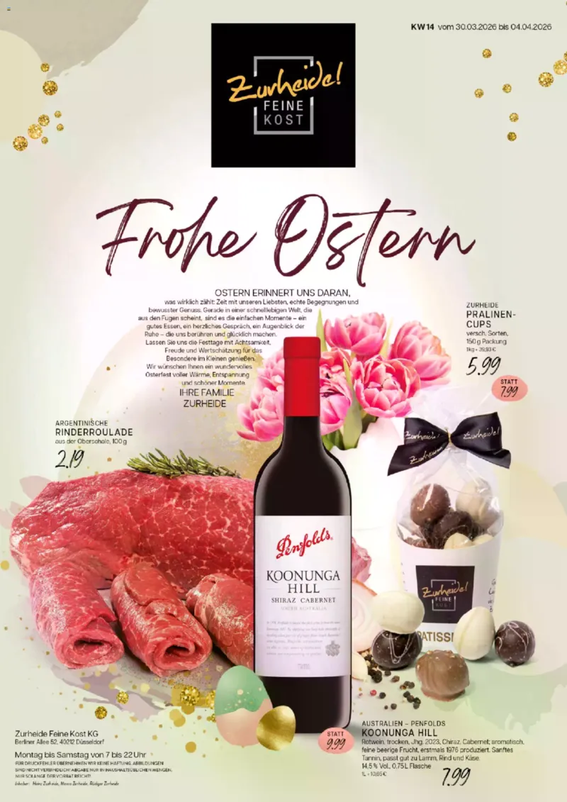 Edeka Zurheide Prospekt vom 30.03.2026, Seite 1