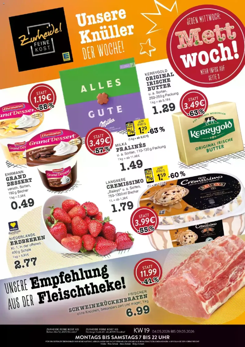 Edeka Zurheide Prospekt vom 04.05.2026, Seite 1