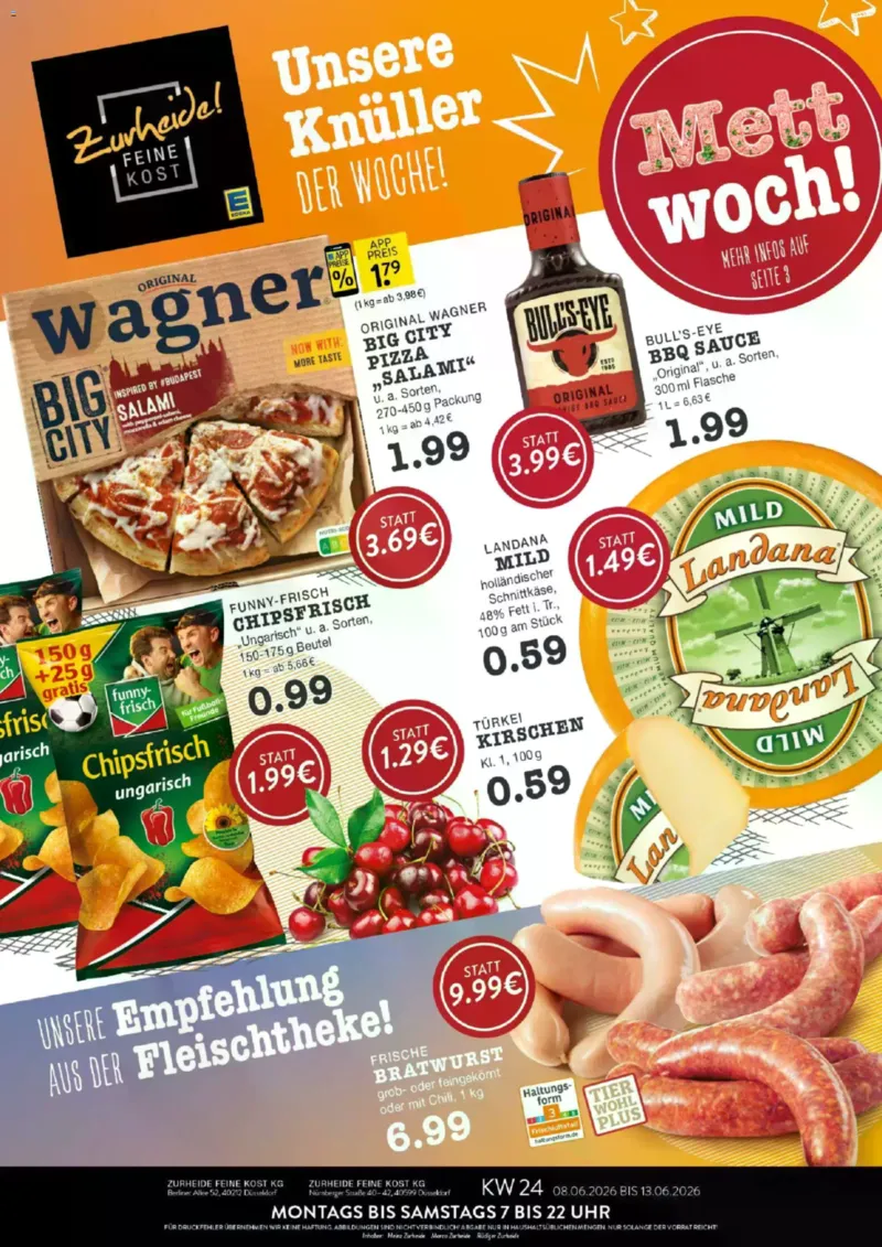 Edeka Zurheide Prospekt vom 08.06.2026, Seite 1