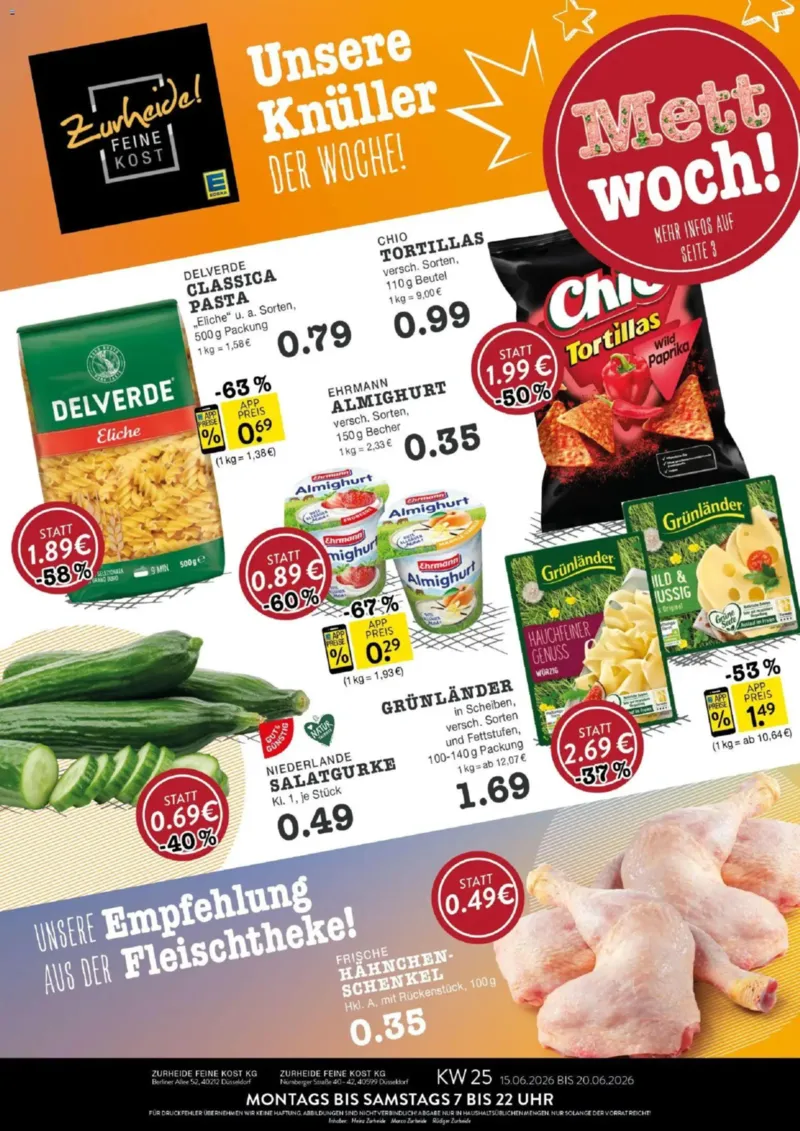 Edeka Zurheide Prospekt vom 15.06.2026, Seite 1