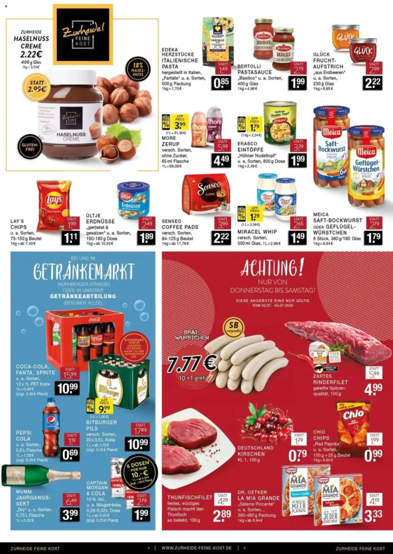 Edeka Zurheide Prospekt vom 29.06.2026, Seite 8