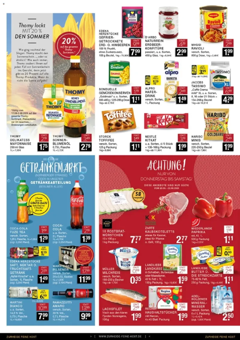 Edeka Zurheide Prospekt vom 17.08.2026, Seite 8
