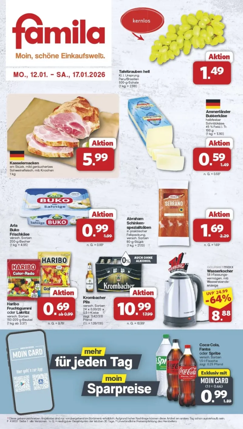 Famila Prospekt vom 12.01.2026, Seite 1