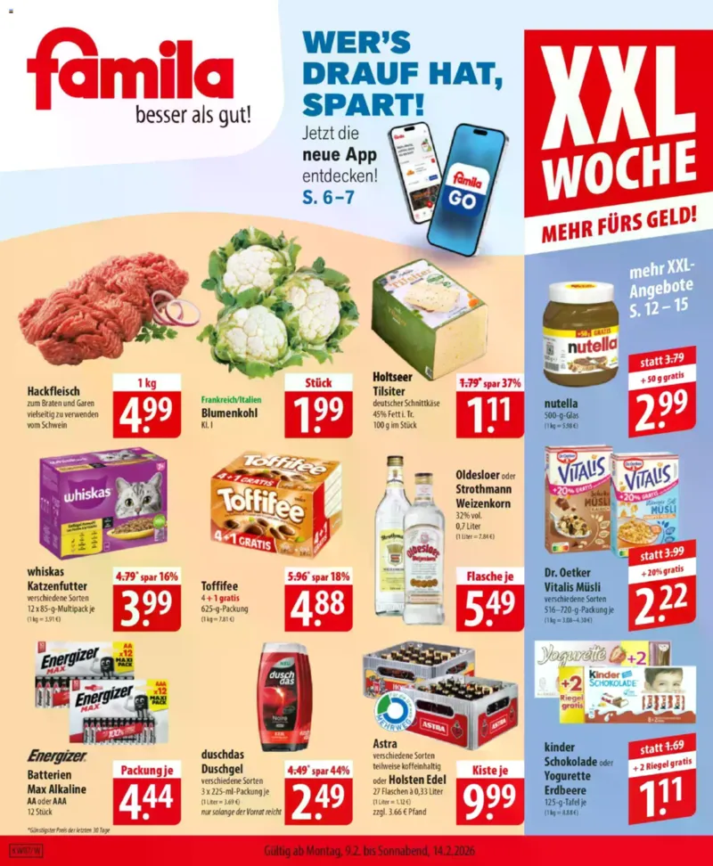 Famila Prospekt vom 09.02.2026, Seite 1