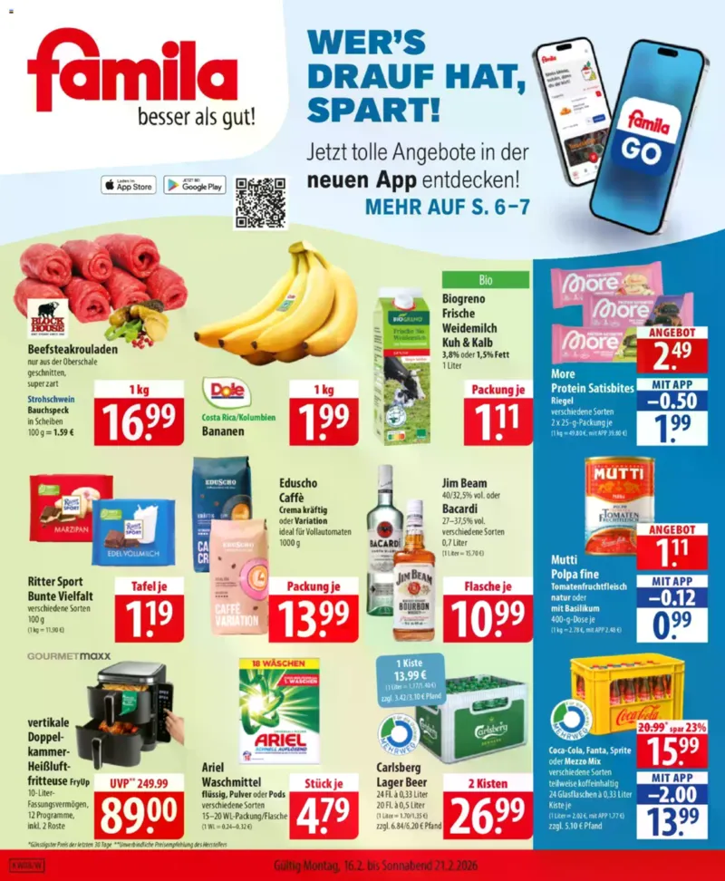Famila Prospekt vom 16.02.2026, Seite 1
