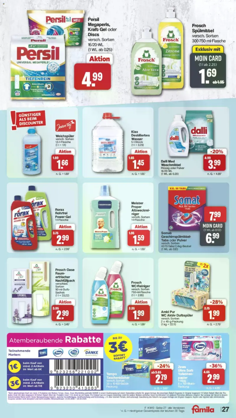 Famila Prospekt vom 23.03.2026, Seite 27