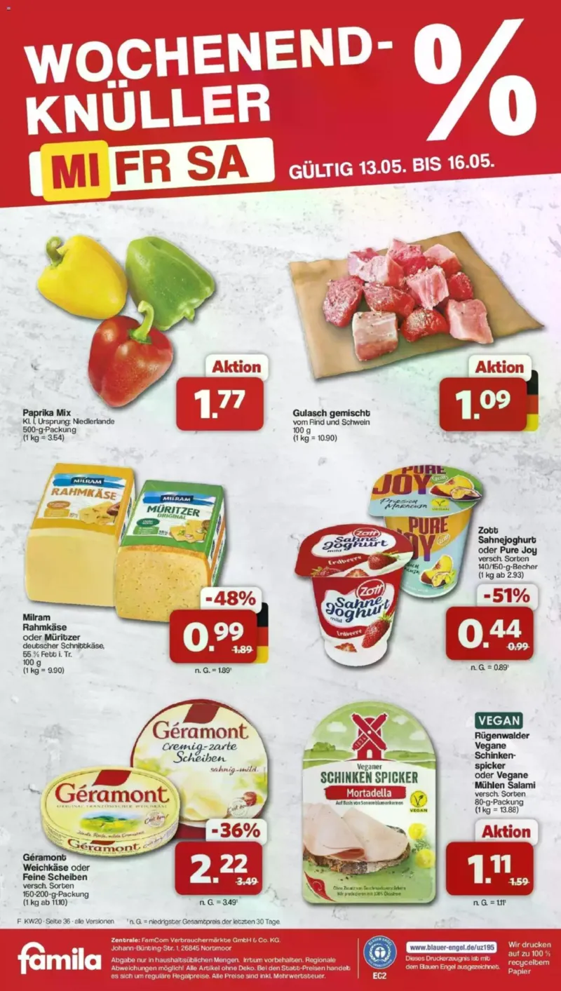 Famila Prospekt vom 11.05.2026, Seite 36