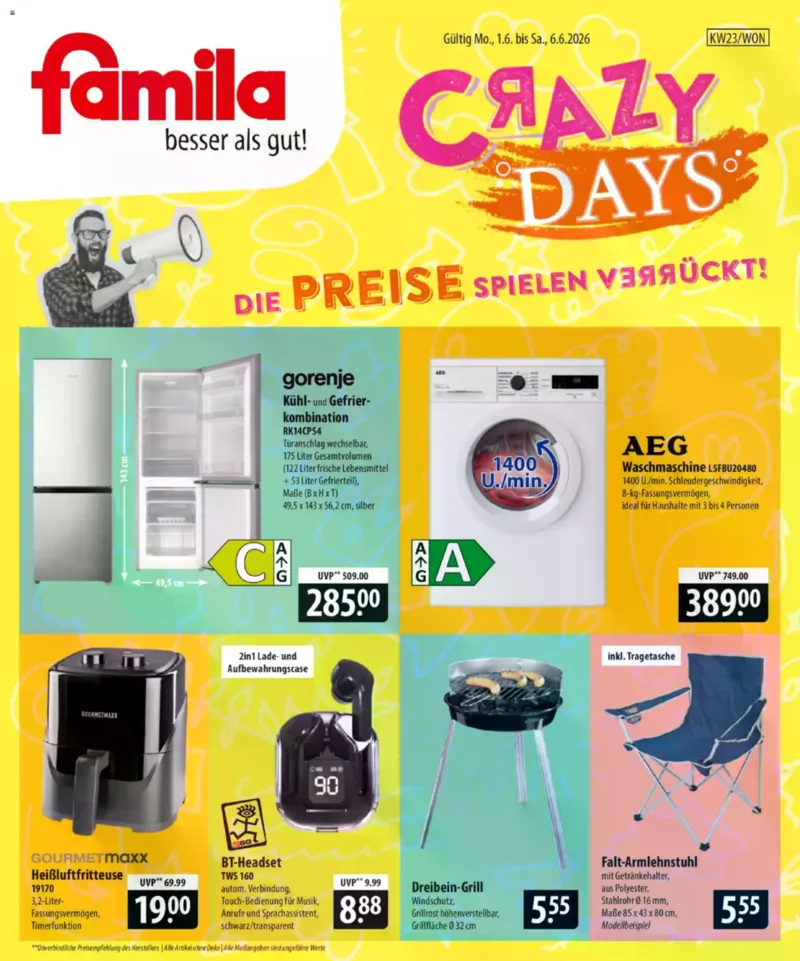 Famila Prospekt vom 01.06.2026, Seite 1