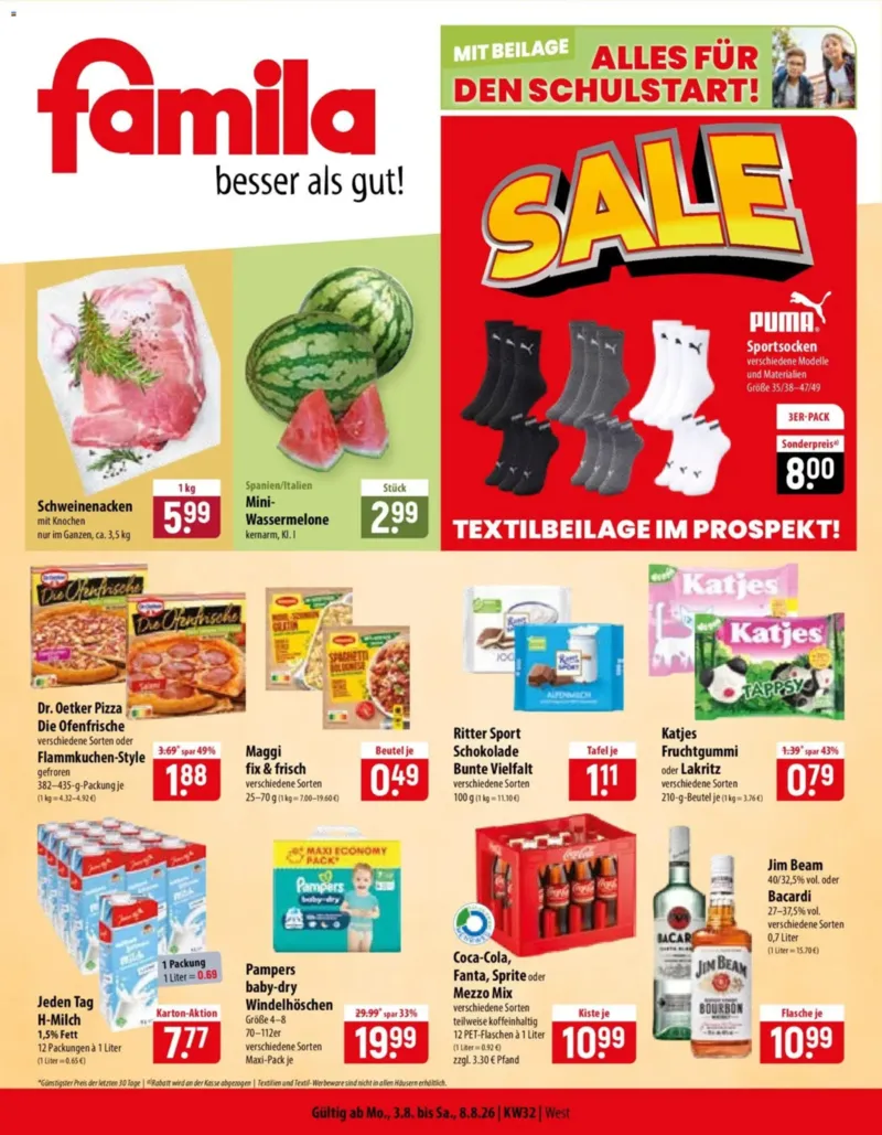 Famila Prospekt vom 03.08.2026, Seite 1