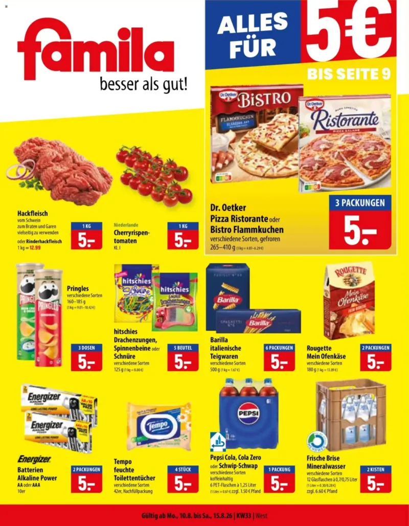 Famila Prospekt vom 10.08.2026, Seite 1