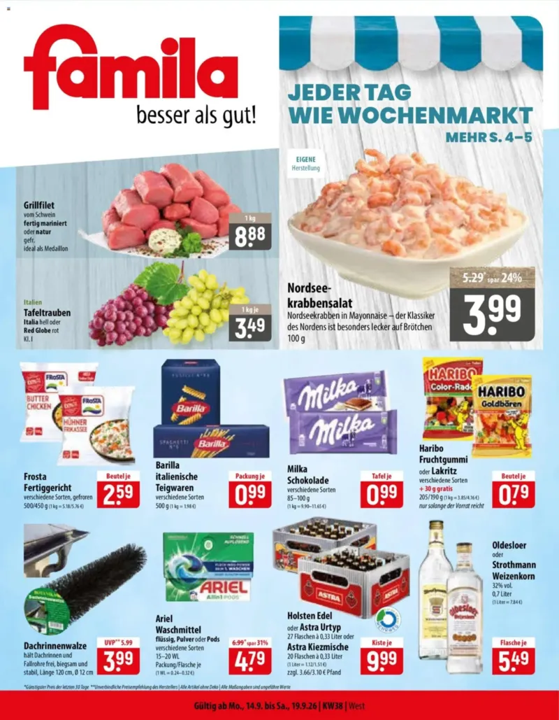 Famila Prospekt vom 14.09.2026, Seite 1