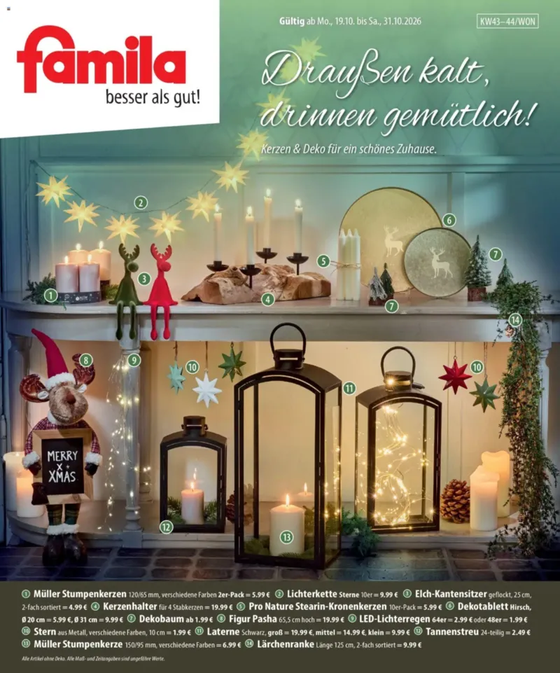 Famila Prospekt vom 19.10.2026, Seite 1