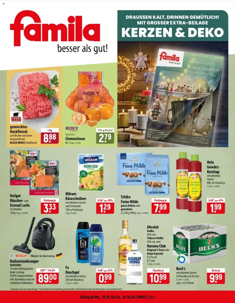 Famila Prospekt vom 19.10.2026, Seite 1