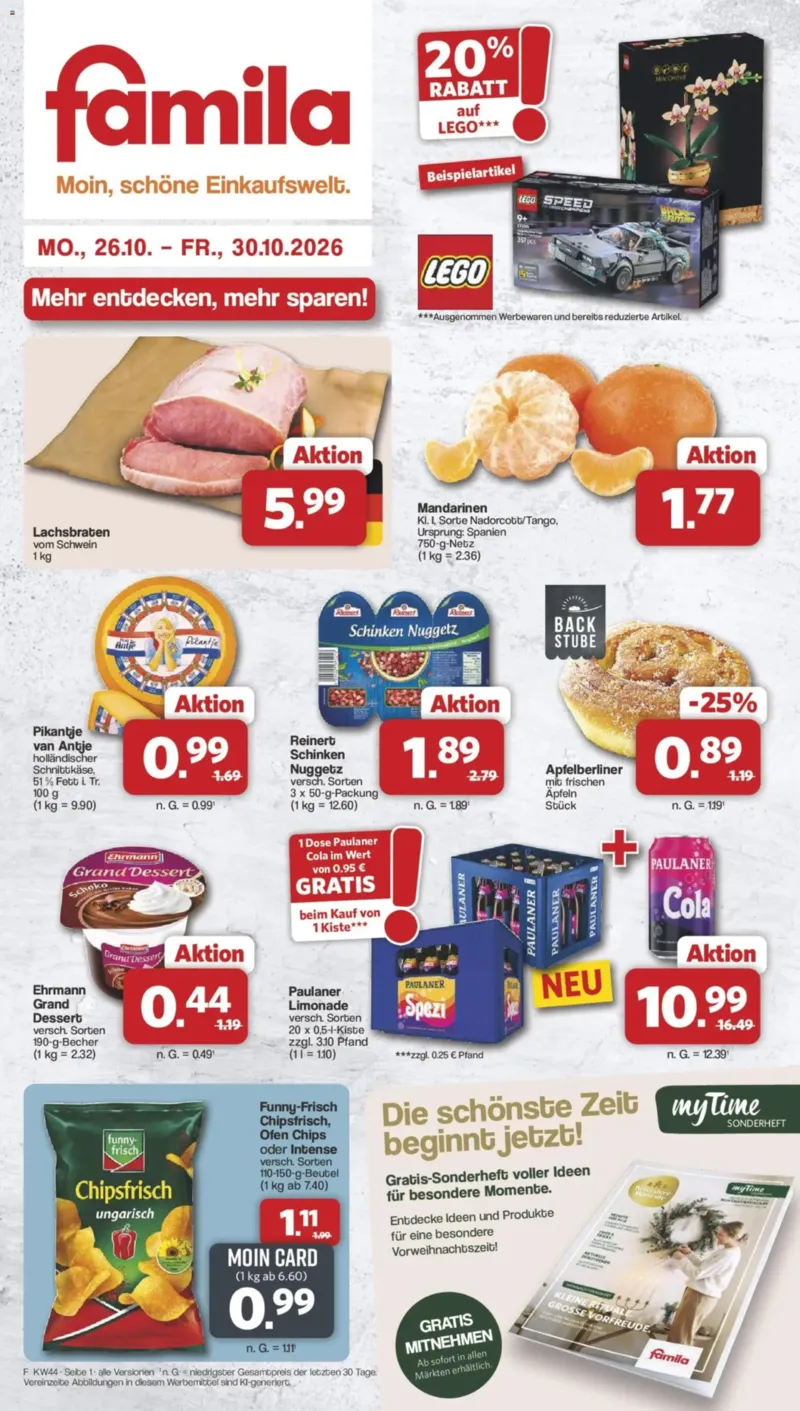 Famila Prospekt vom 26.10.2026, Seite 1