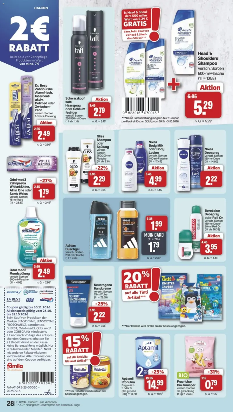 Famila Prospekt vom 26.10.2026, Seite 28