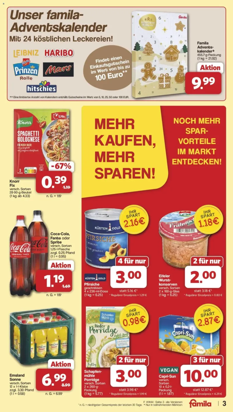 Famila Prospekt vom 26.10.2026, Seite 3