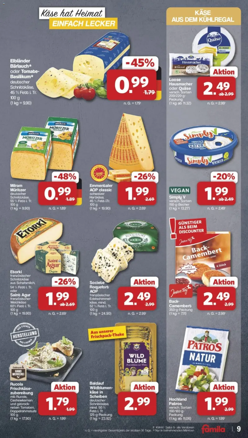 Famila Prospekt vom 26.10.2026, Seite 9
