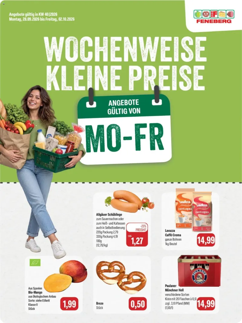 Feneberg Prospekt vom 28.09.2026, Seite 1