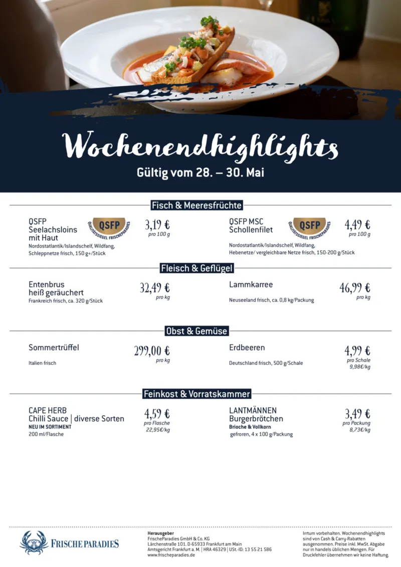 FrischeParadies Prospekt vom 28.05.2026, Seite 1