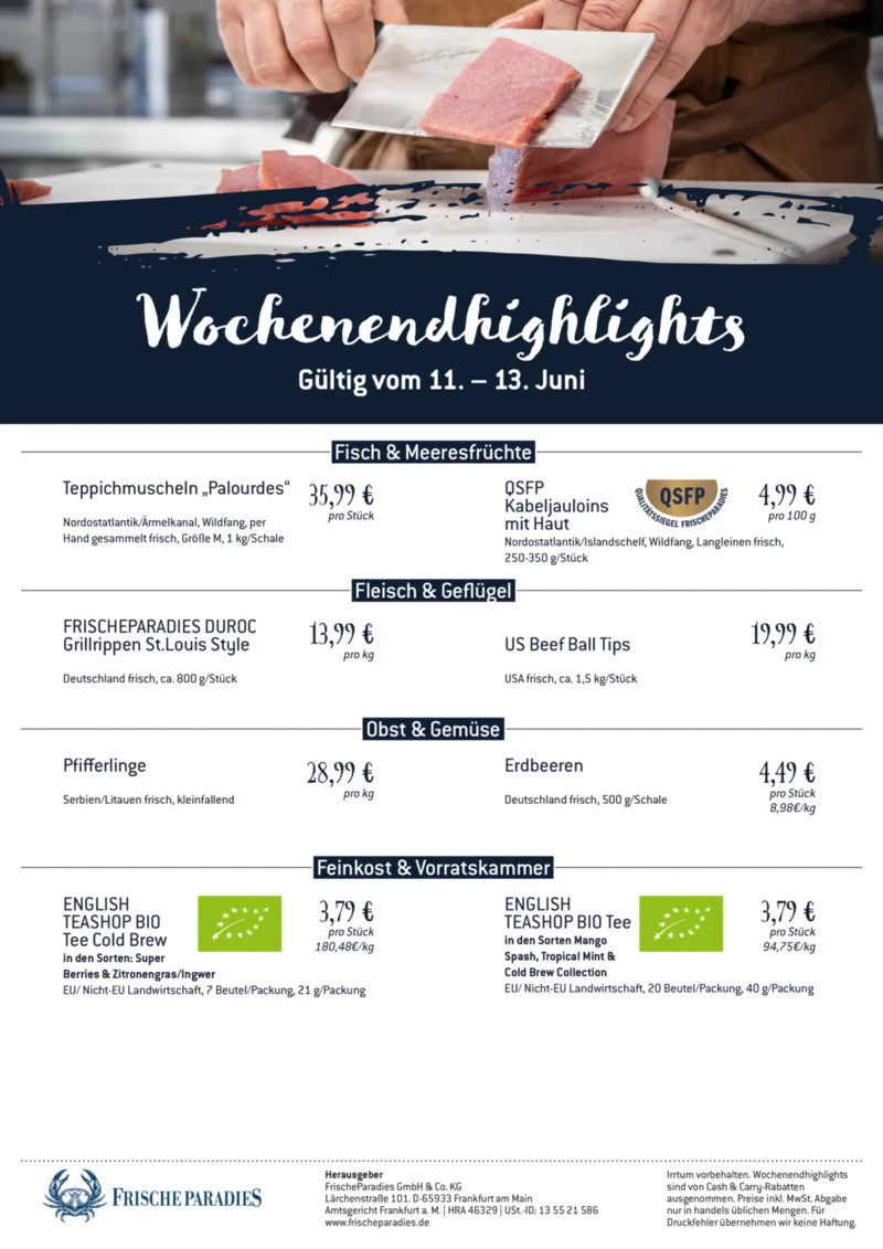 FrischeParadies Prospekt vom 11.06.2026, Seite 1