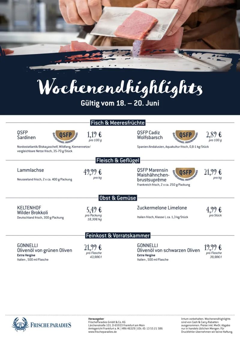 FrischeParadies Prospekt vom 18.06.2026, Seite 1