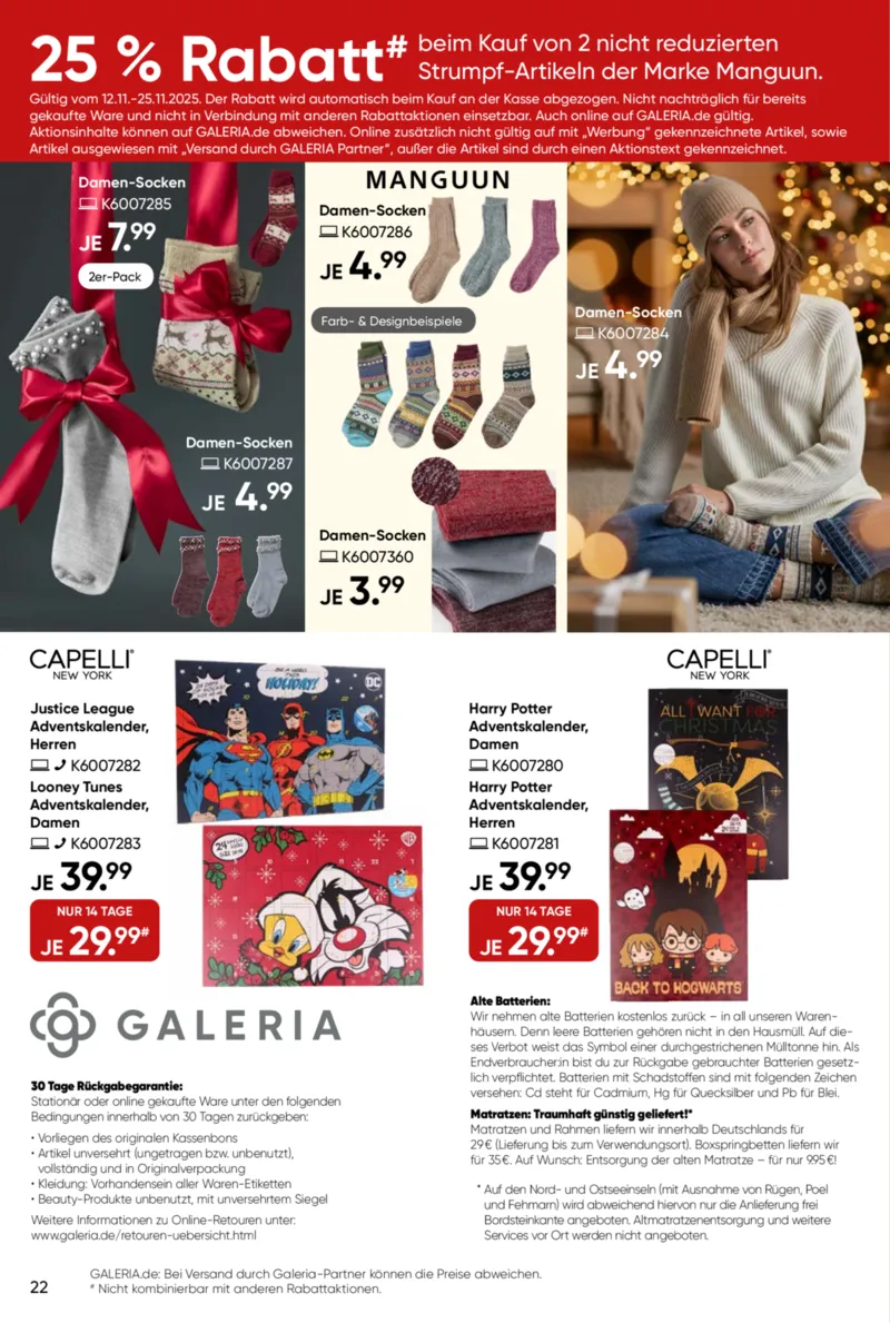 GALERIA Prospekt vom 13.11.2025, Seite 22