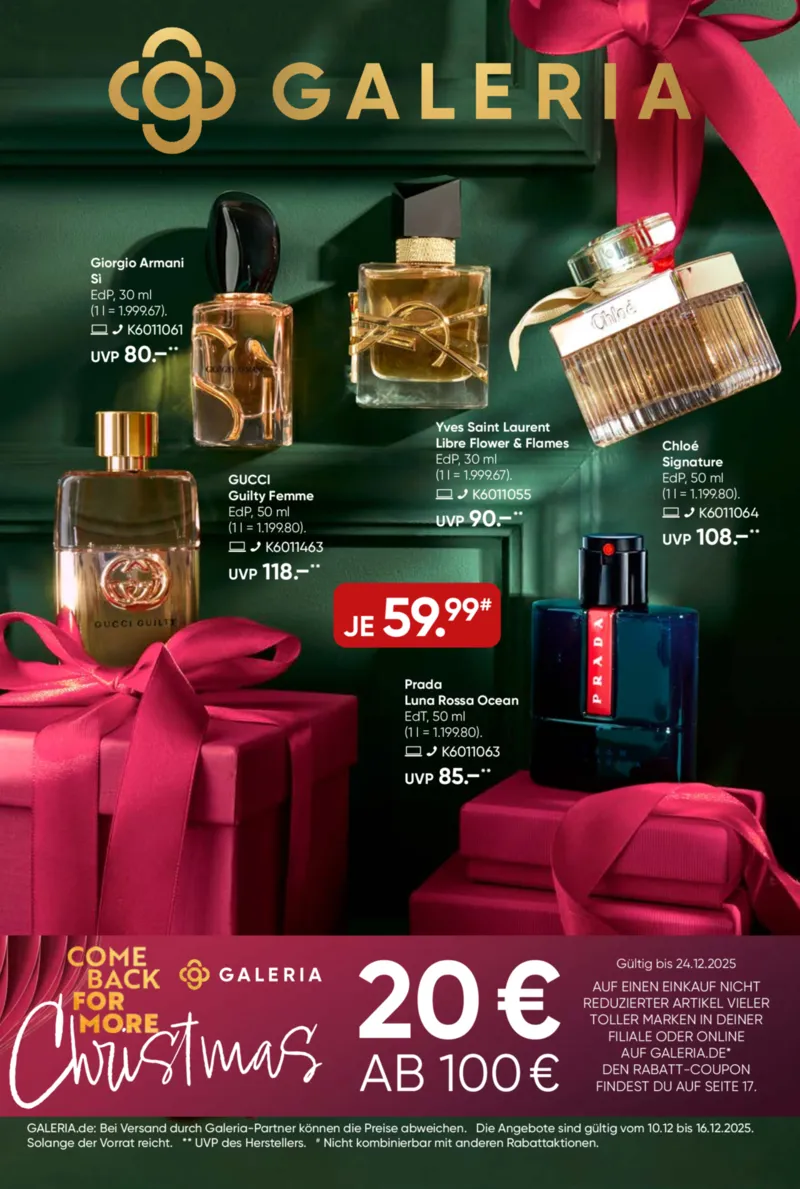 GALERIA Prospekt vom 10.12.2025, Seite 1