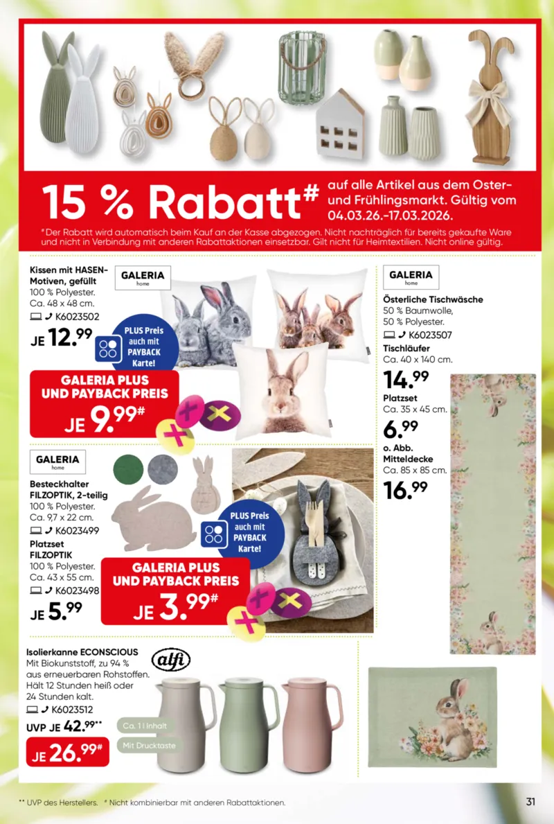 GALERIA Prospekt vom 04.03.2026, Seite 31