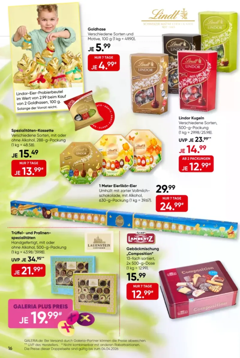GALERIA Prospekt vom 30.03.2026, Seite 16