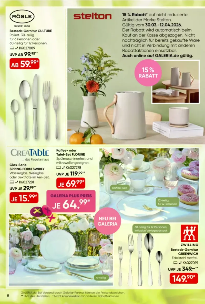 GALERIA Prospekt vom 30.03.2026, Seite 8