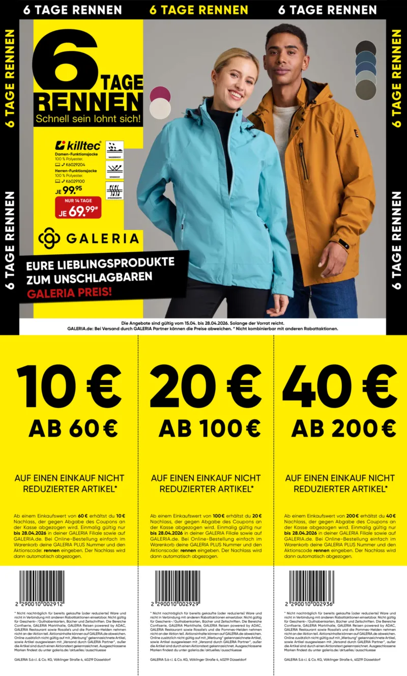 GALERIA Prospekt vom 15.04.2026, Seite 1