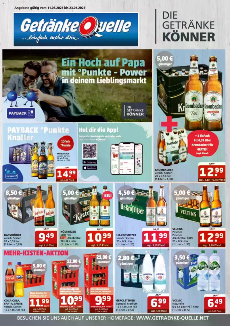 Getränke Quelle Prospekt vom 11.05.2026, Seite 1
