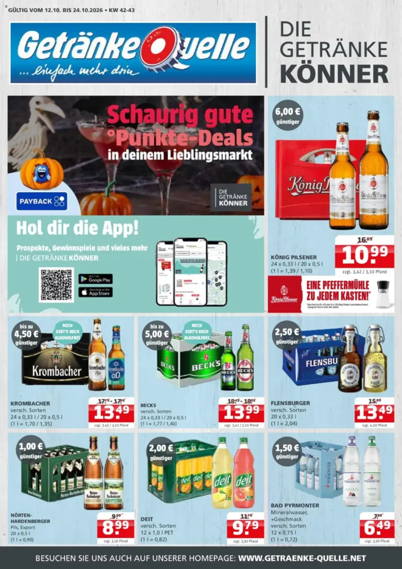 Getränke Quelle Prospekt vom 12.10.2026, Seite 1