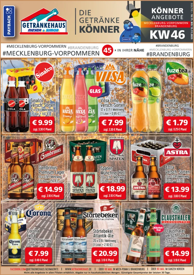 Getränkehaus Prospekt vom 10.11.2025, Seite 1