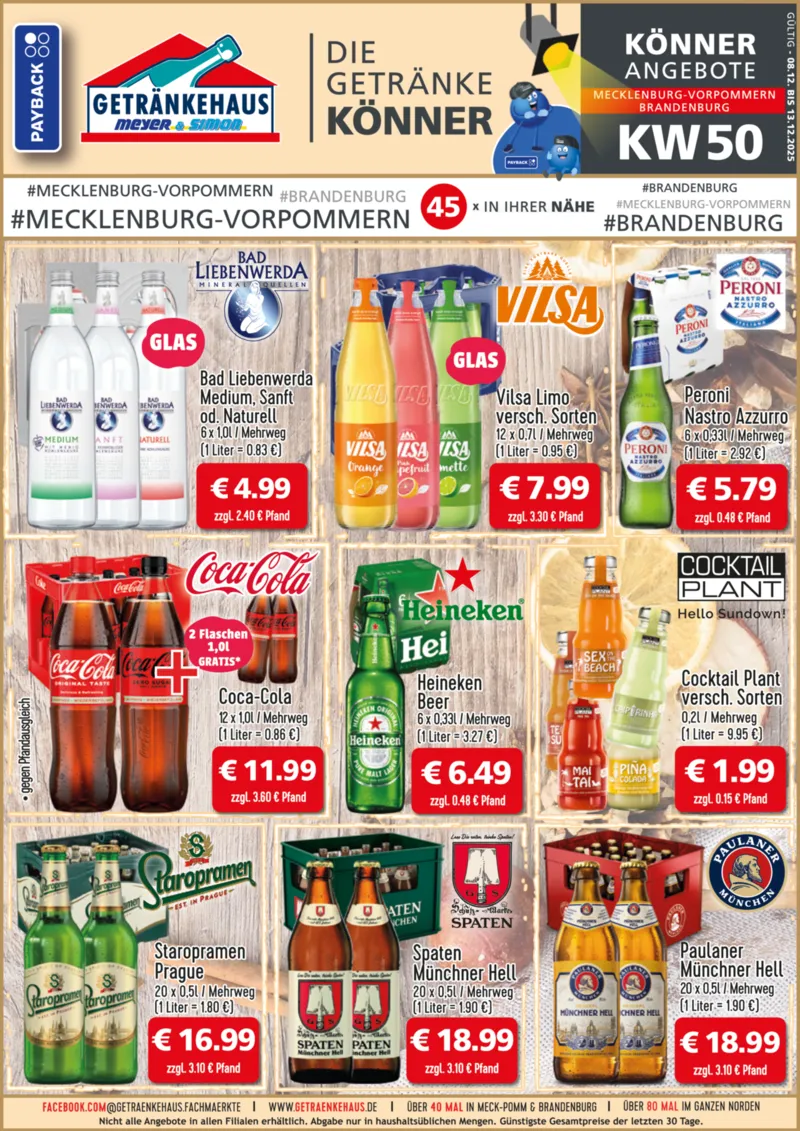 Getränkehaus Prospekt vom 08.12.2025, Seite 1