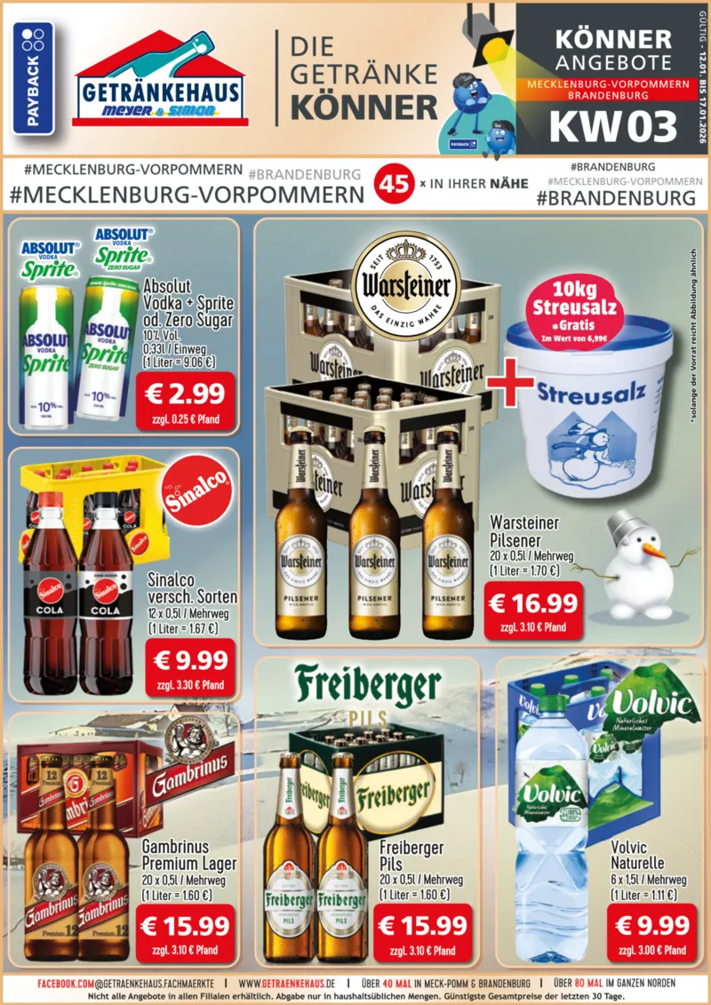 Getränkehaus Prospekt vom 12.01.2026, Seite 1