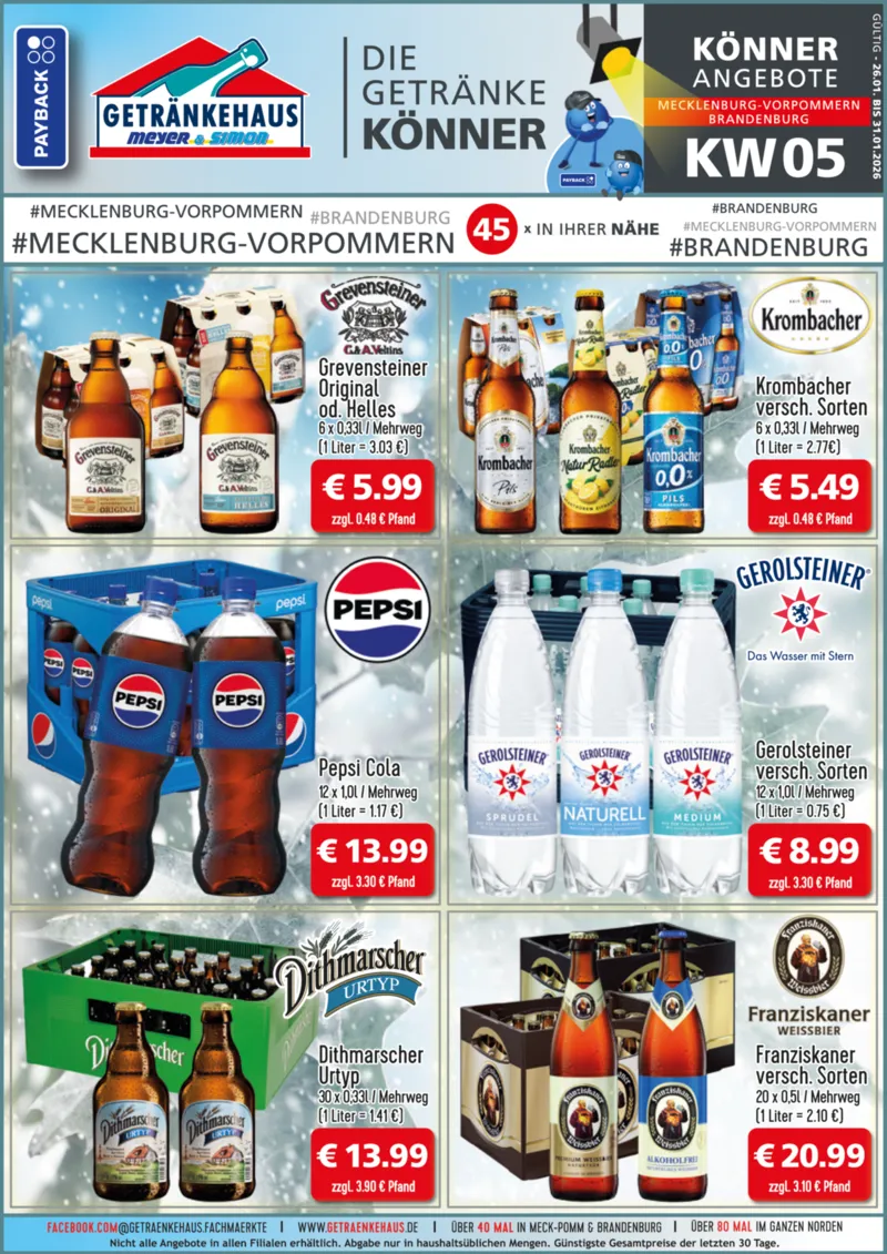 Getränkehaus Prospekt vom 26.01.2026, Seite 1