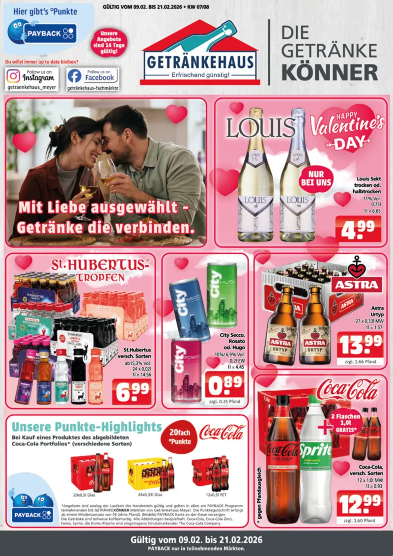Getränkehaus Prospekt vom 09.02.2026, Seite 1