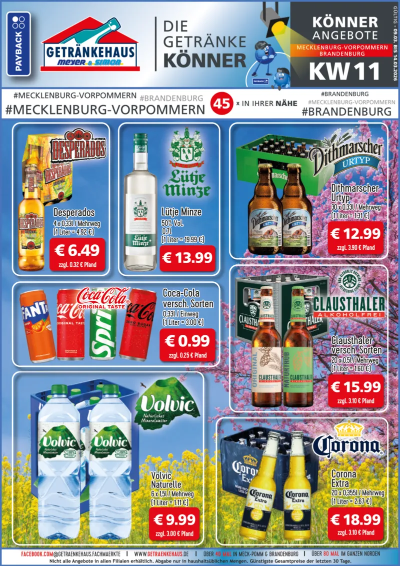 Getränkehaus Prospekt vom 09.03.2026, Seite 1