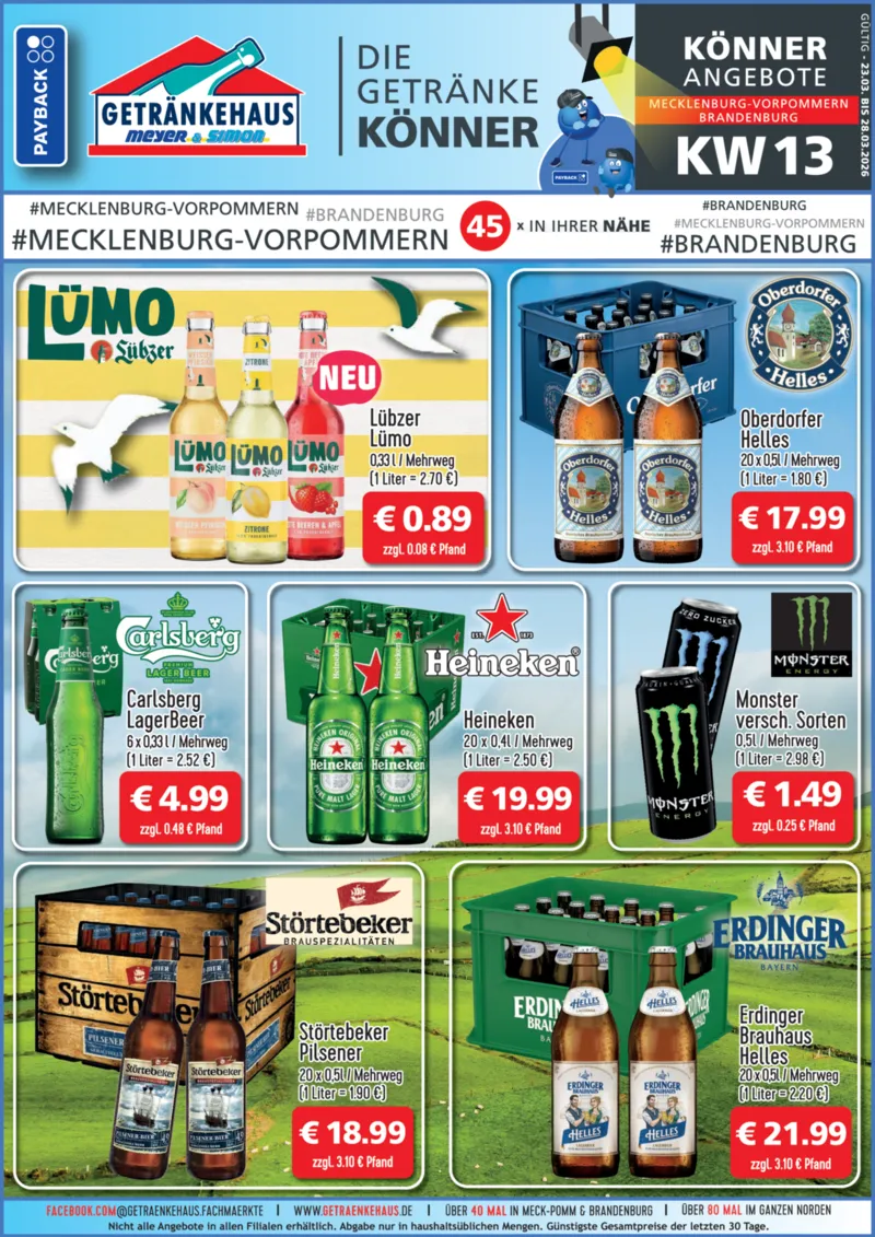 Getränkehaus Prospekt vom 23.03.2026, Seite 1