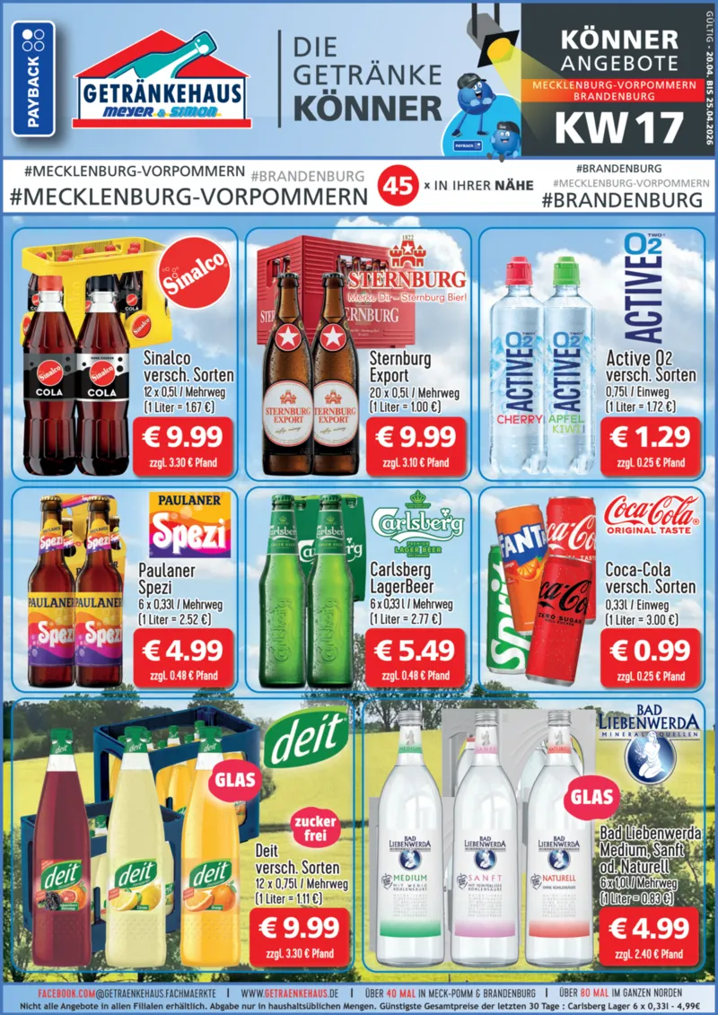 Getränkehaus Prospekt vom 20.04.2026, Seite 1