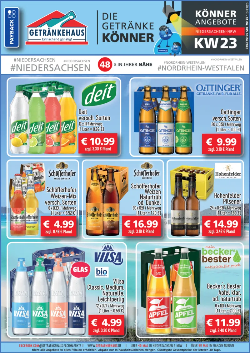 Getränkehaus Prospekt vom 01.06.2026, Seite 1