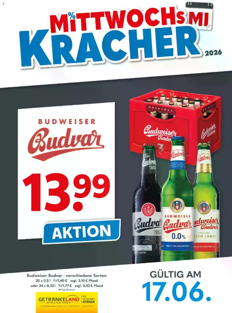 Getränkeland Prospekt vom 17.06.2026, Seite 1