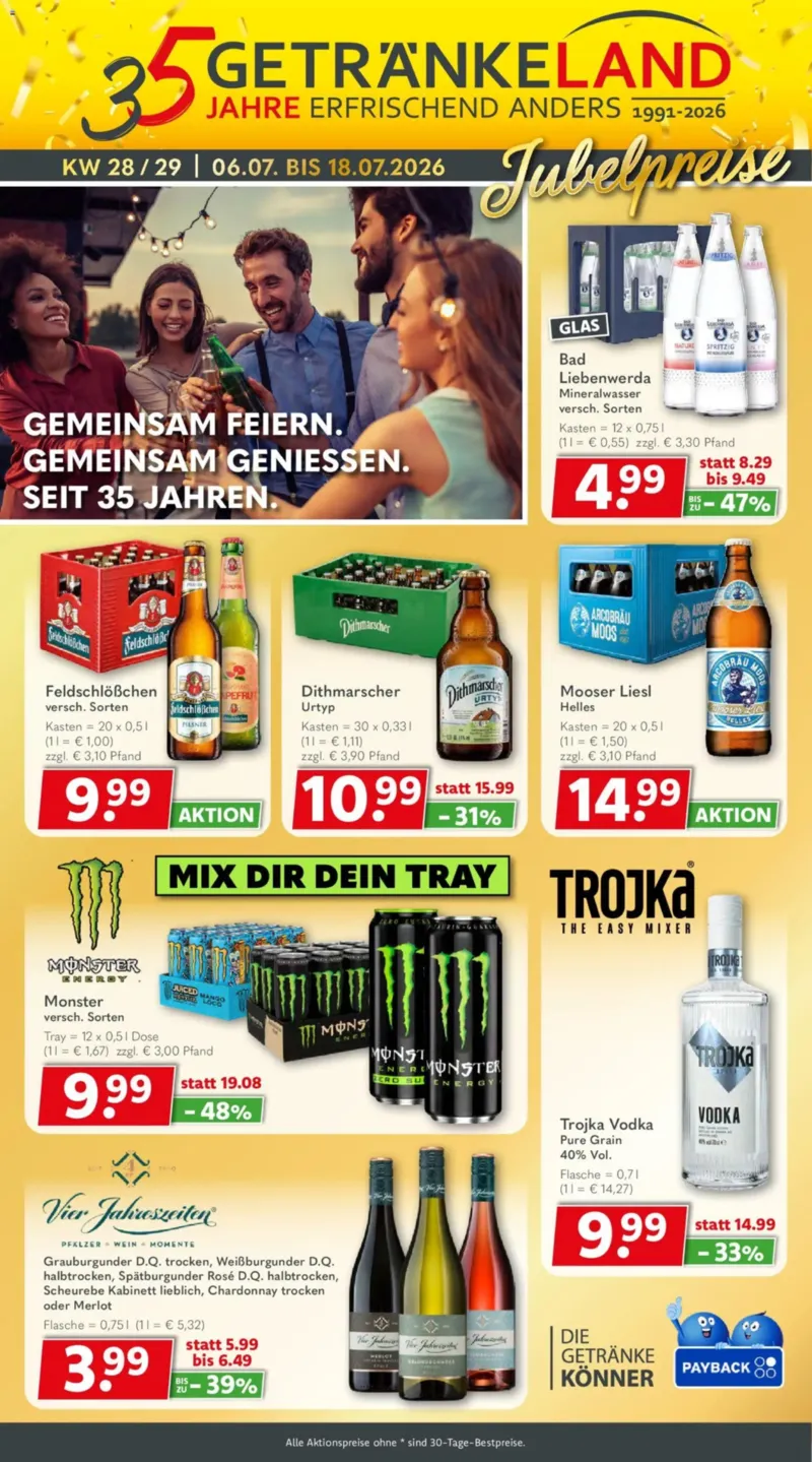 Getränkeland Prospekt vom 06.07.2026, Seite 1